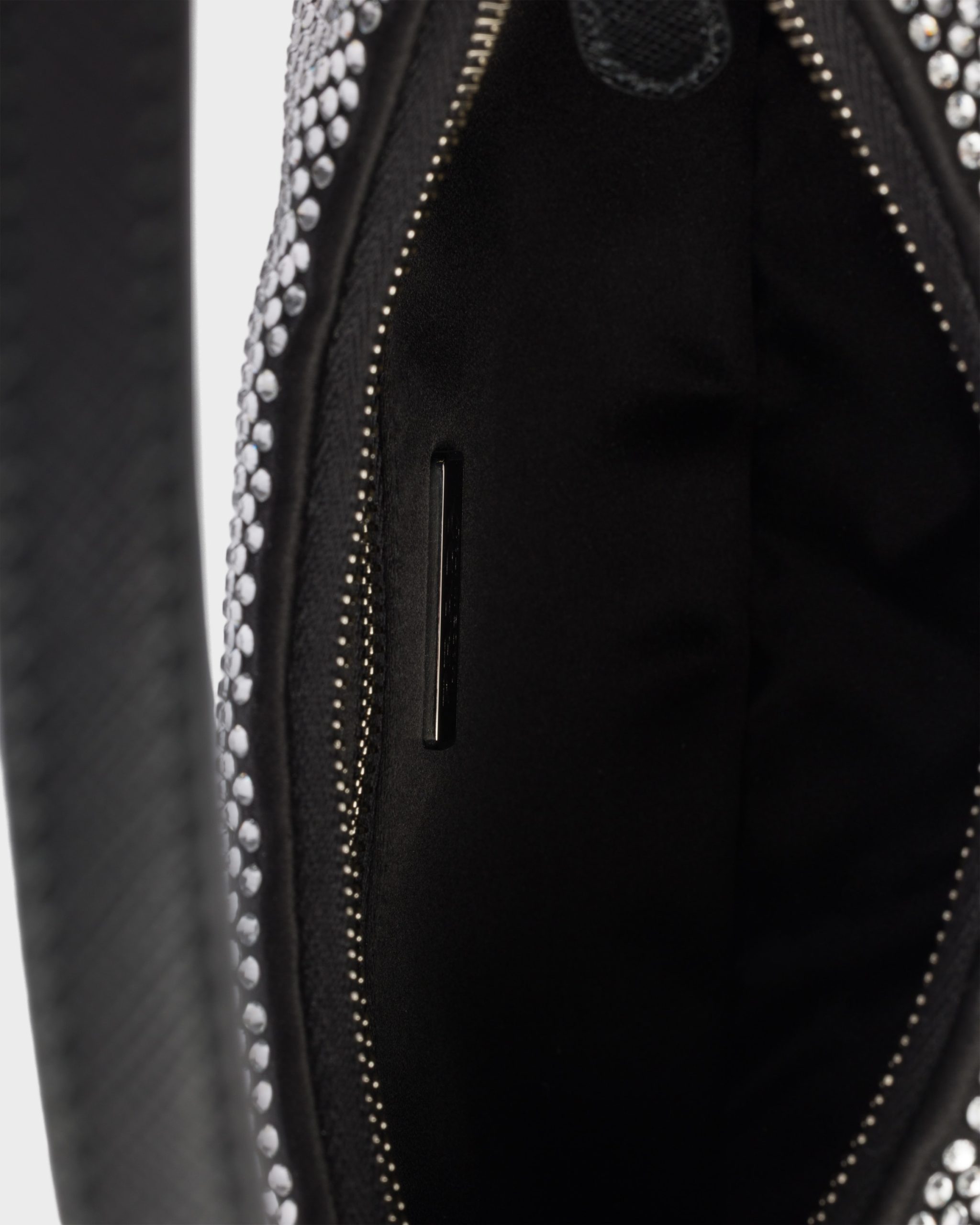 Prada Re-Edition 2005 mini crystal-studded satin bag - Image 3